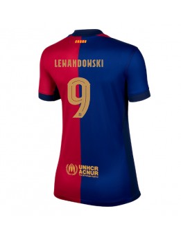 Billige Barcelona Robert Lewandowski #9 Hjemmedrakt Dame 2024-25 Kortermet